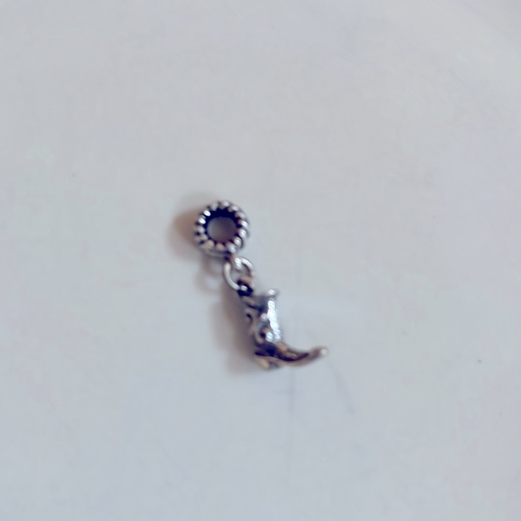Silver Boot Dangle Charm